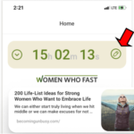 how to edit the timer on women who fast app
