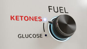 Fuel knob pointing at ketones with a glucose setting available-when does ketosis start when fasting